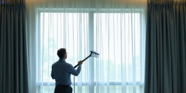 Commercial curtain steam cleaning service chirnside-park-vic hotels offices