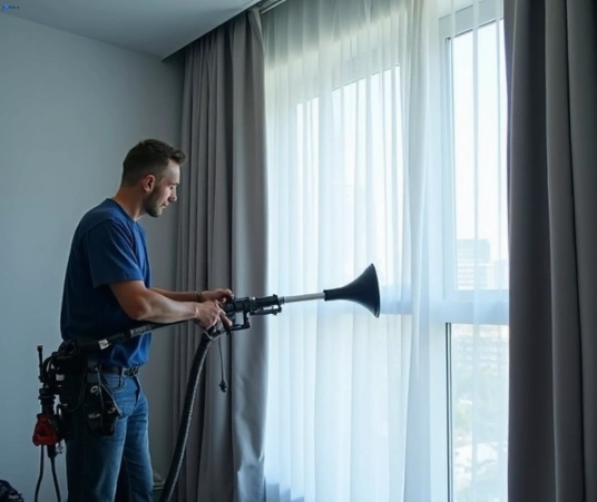 Professional commercial curtain cleaning process equipment Matty Curtain Cleaning chirnside-park-vic