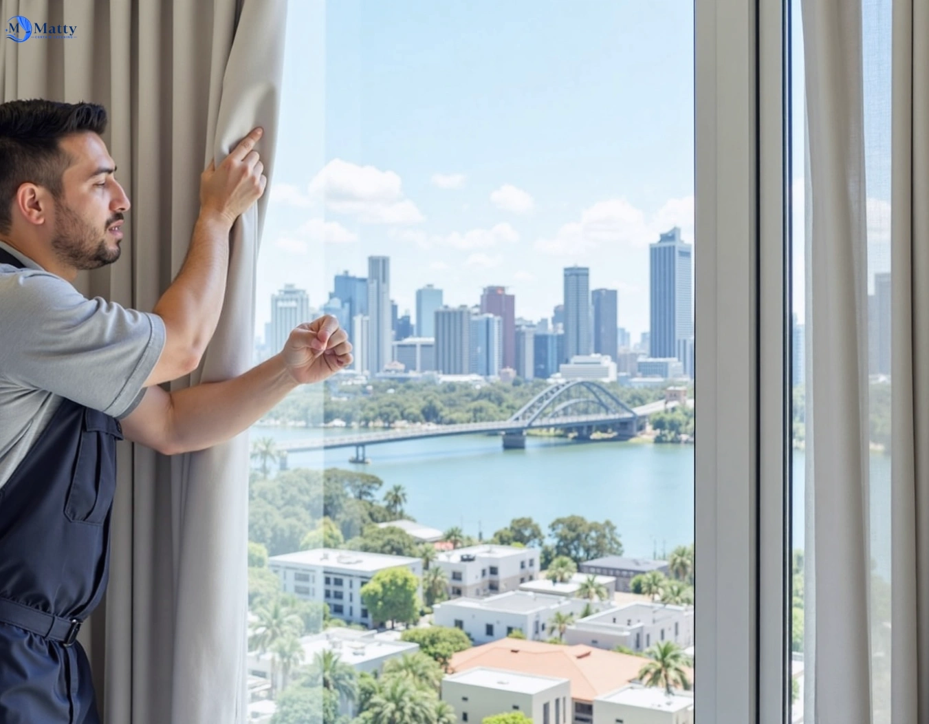 Professional curtain steam cleaning service chirnside-park-vic QLD by Matty Curtain Cleaning